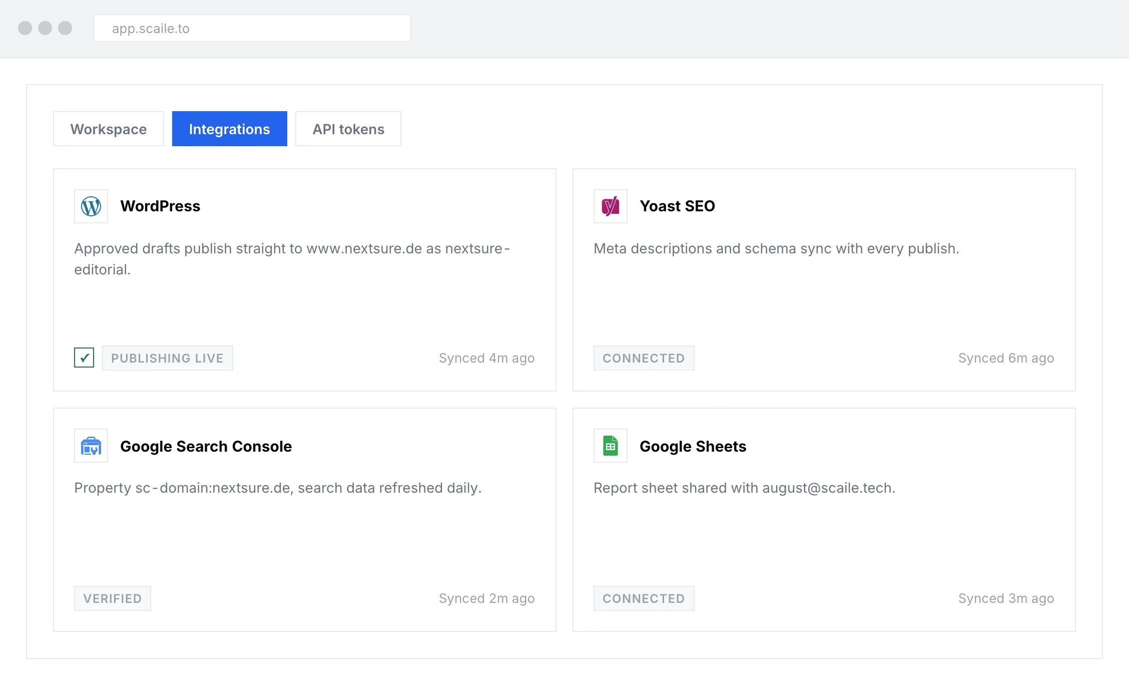 We publish directly to your CMS, with little friction